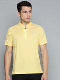 Alcis Men Mandarin Collar Dry Tech Slim Fit T-shirt | Grocsy