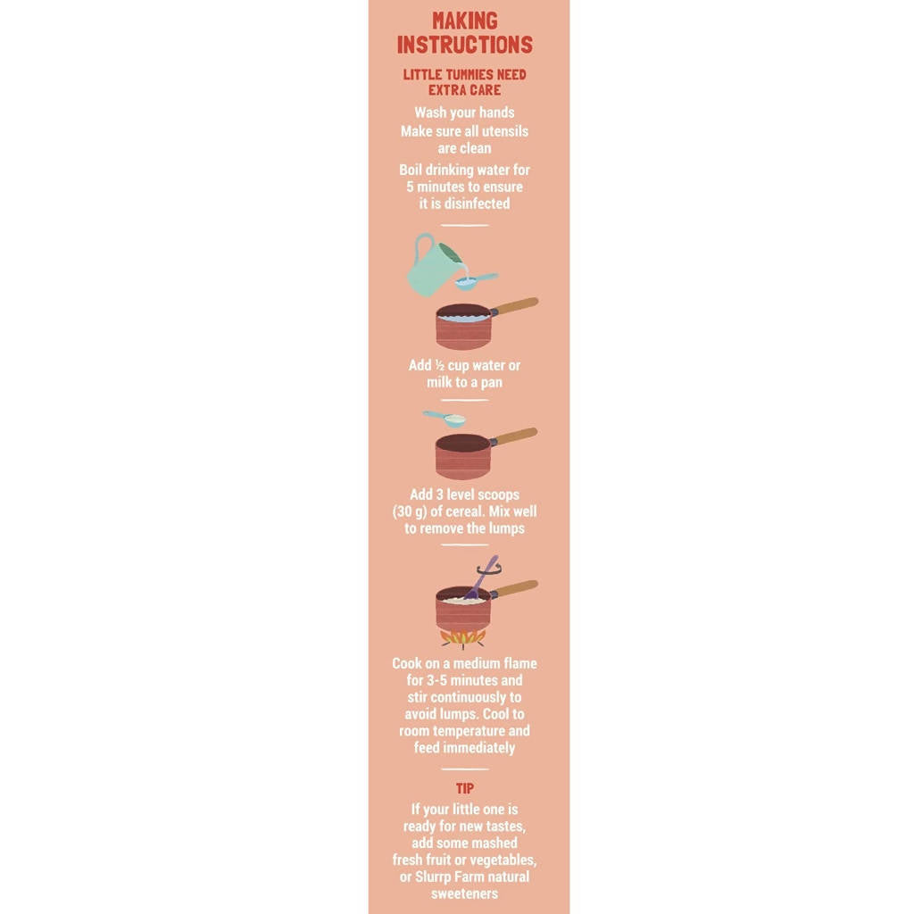 Slurrp Farm Ragi, Almond and Banana Cereal for little Ones | Grocsy