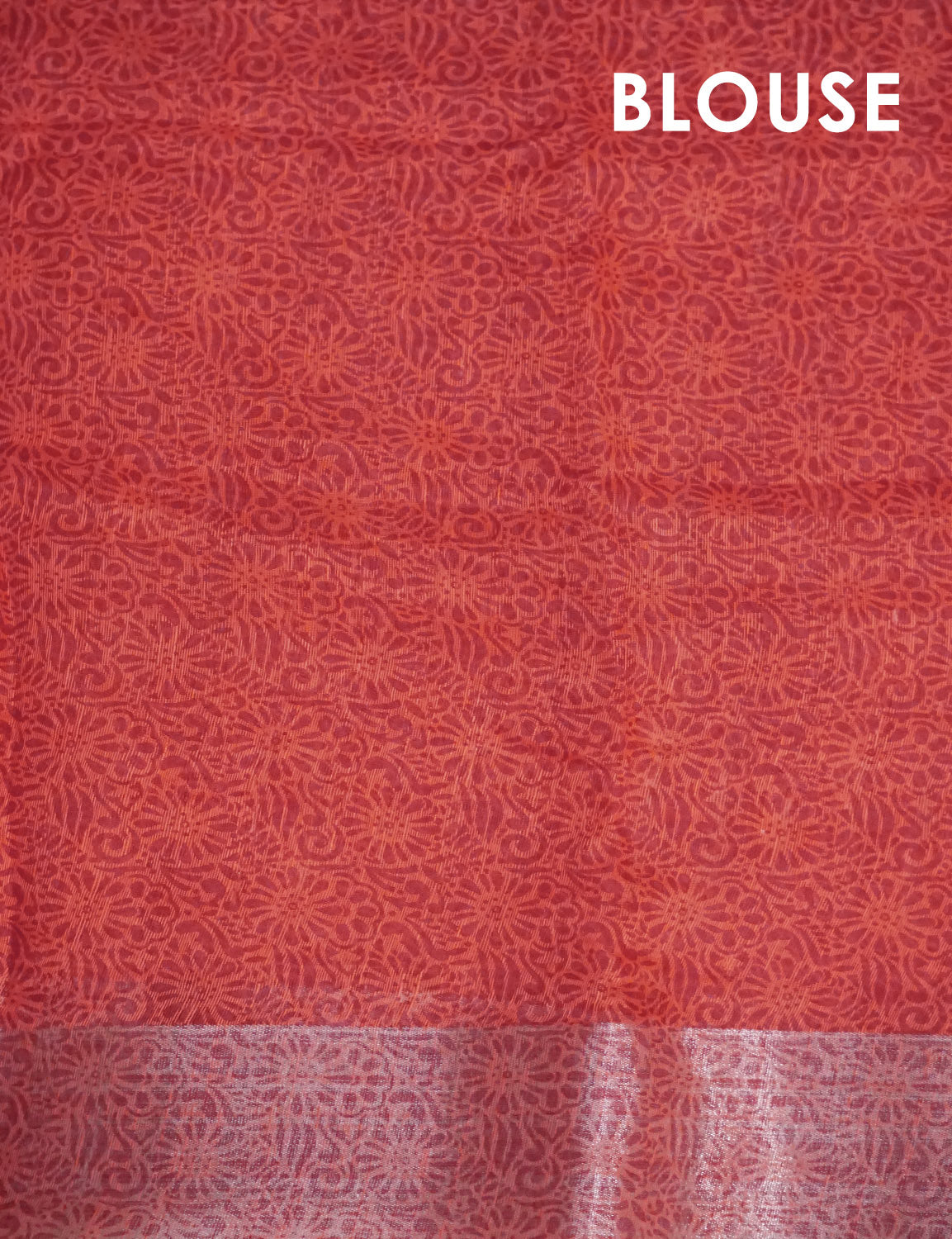 Light Peach And Orange Colour Semi Chanderi Saree By Gayathri Reddy Designer Studio | Grocsy