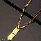 Tehzeeb Creations Brass Bhagwan Ram Name Pendant In Golden Colour | Grocsy