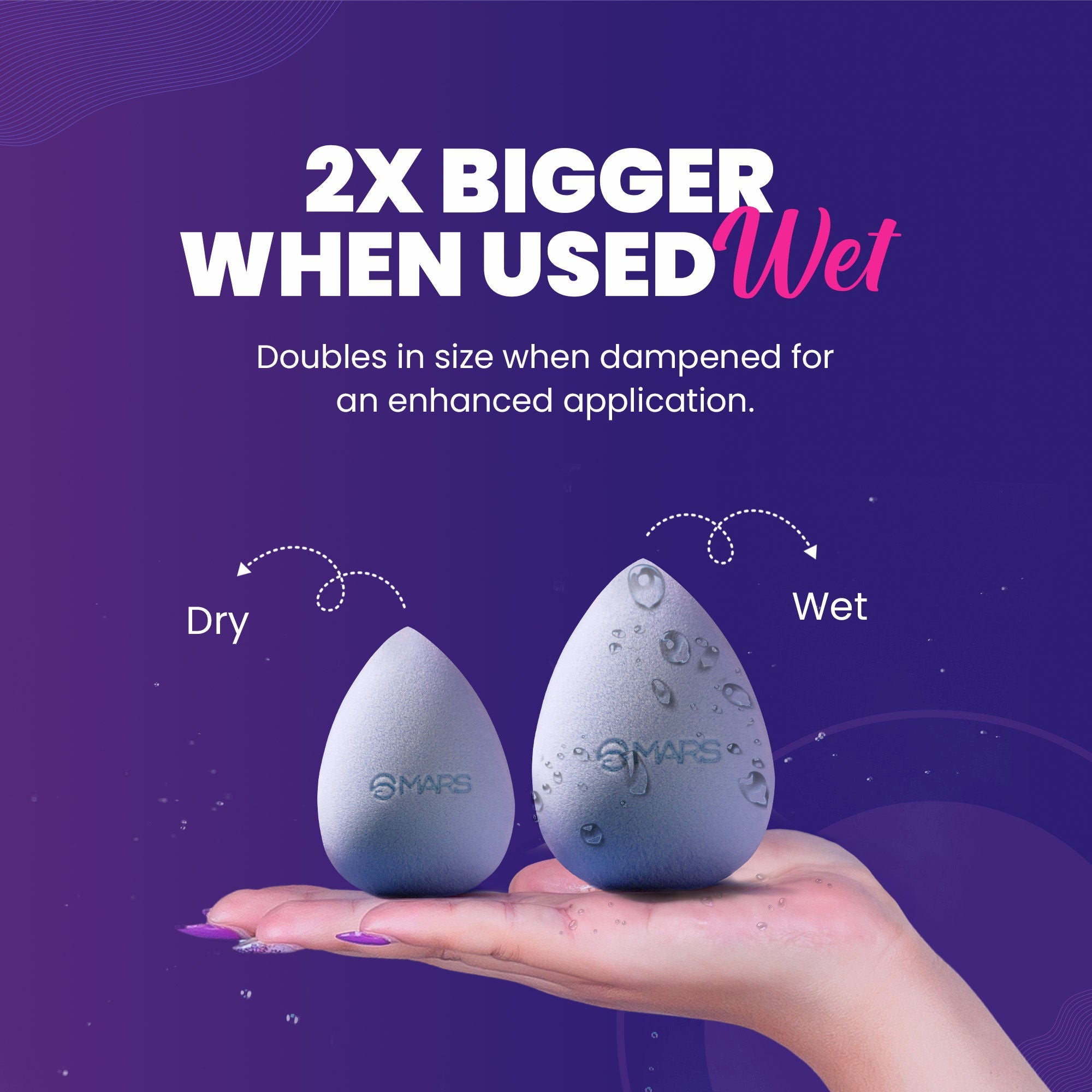 MARS Cosmetics Microfibre Velvet Beauty Blender | Grocsy