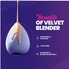 MARS Cosmetics Microfibre Velvet Beauty Blender | Grocsy