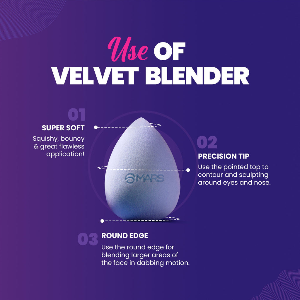 MARS Cosmetics Microfibre Velvet Beauty Blender | Grocsy