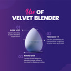 MARS Cosmetics Microfibre Velvet Beauty Blender | Grocsy