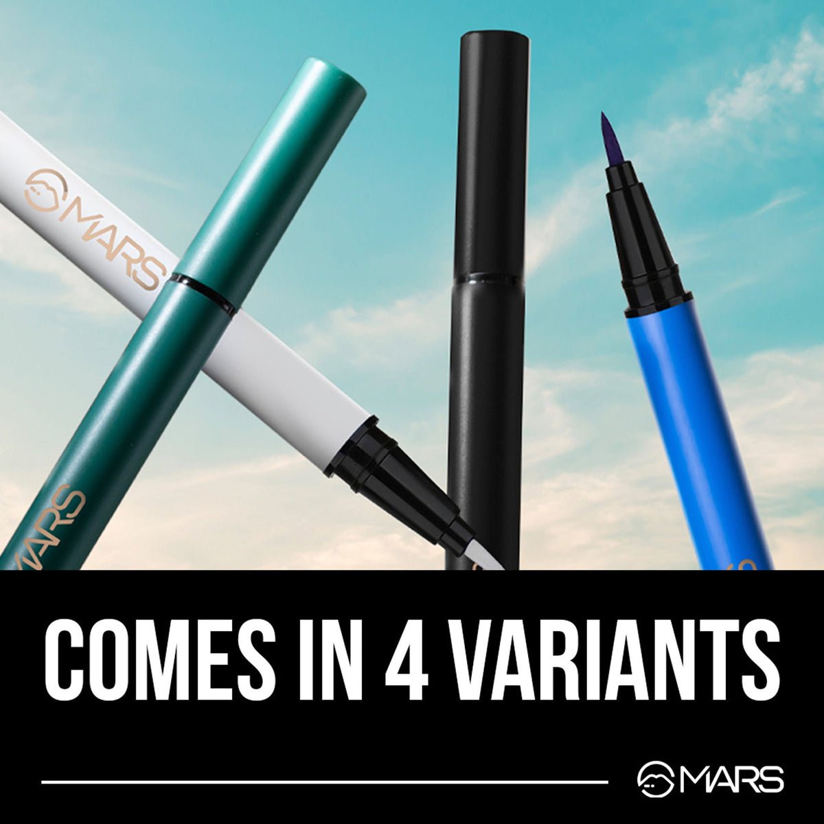 MARS Cosmetics City Stroke Charming Eyes Liquid Eyeliner - 01 White | Grocsy