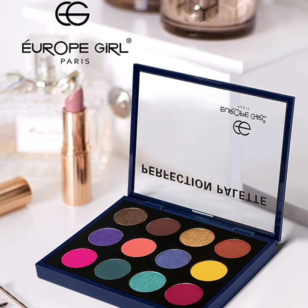 Europe Girl 12 Colour Eyeshadow Perfection Palette - Gems | Grocsy