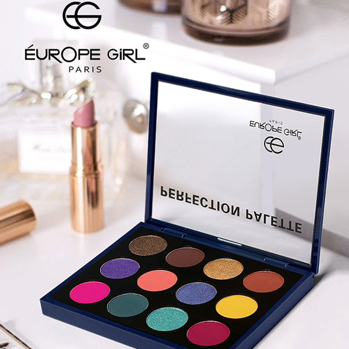 Europe Girl 12 Colour Eyeshadow Perfection Palette - Gems | Grocsy