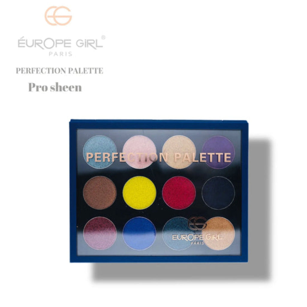 Europe Girl 12 Colour Eyeshadow Perfection Palette - Pro Sheen | Grocsy