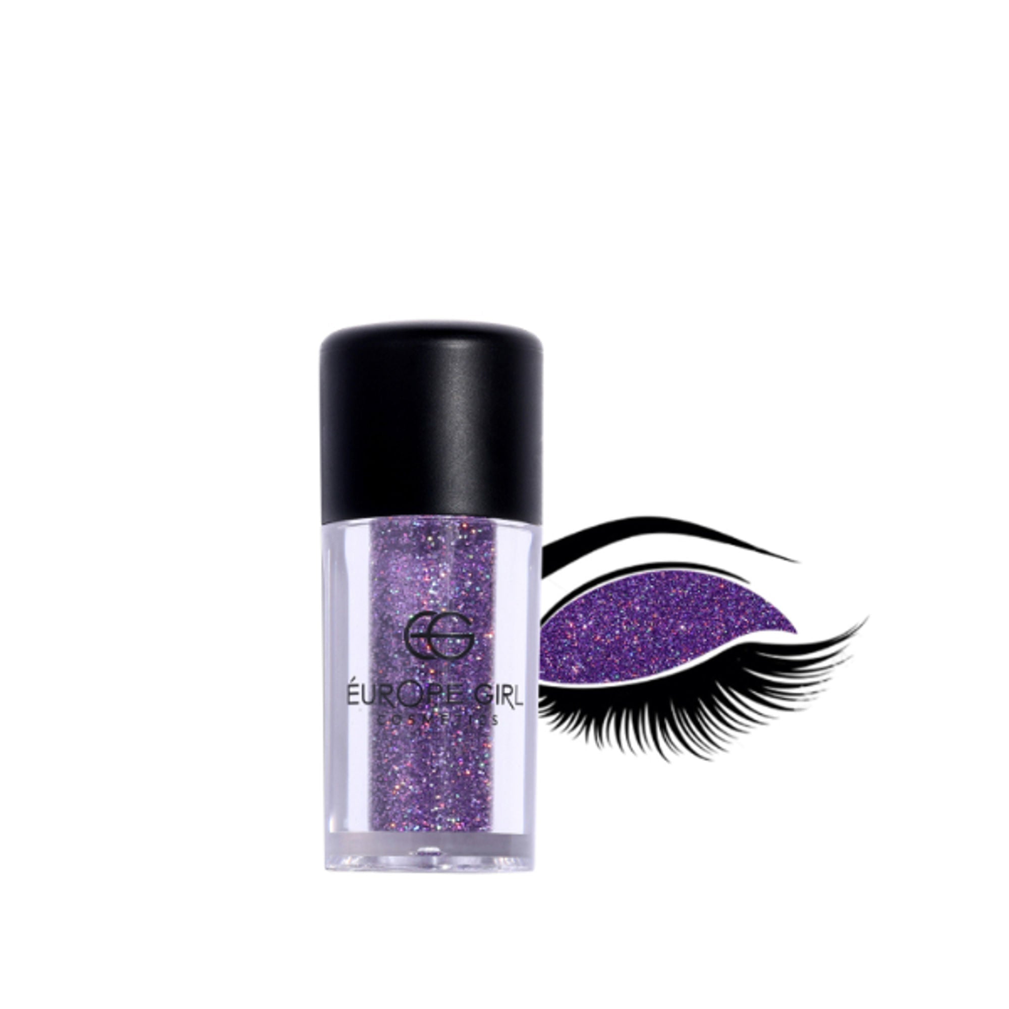 Europe Girl Single Diamond Pigment Glitter Glass - G10 Glamour | Grocsy
