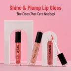 Swiss Beauty Shine & Plump Lipgloss - 5 Nude Brown | Grocsy