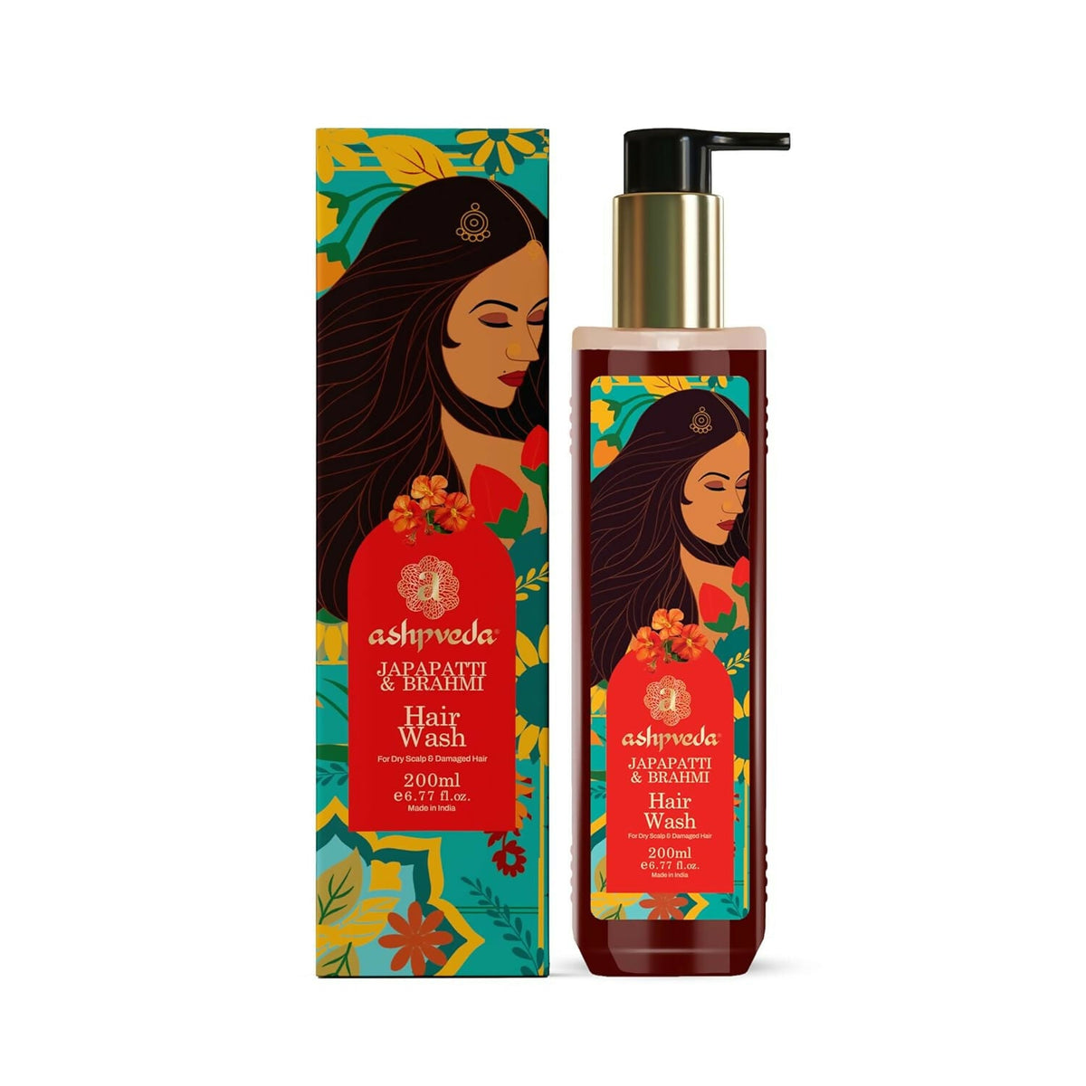 Ashpveda Ayurvedic Japapatti & Brahmi Hair Wash Shampoo | Grocsy