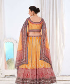 Wedding Designer Yellow Chinon Lehengha Choli - Anbazaar | Grocsy