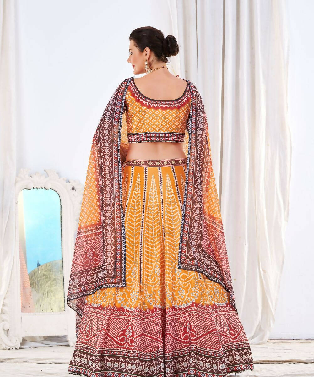 Wedding Designer Yellow Chinon Lehengha Choli - Anbazaar | Grocsy
