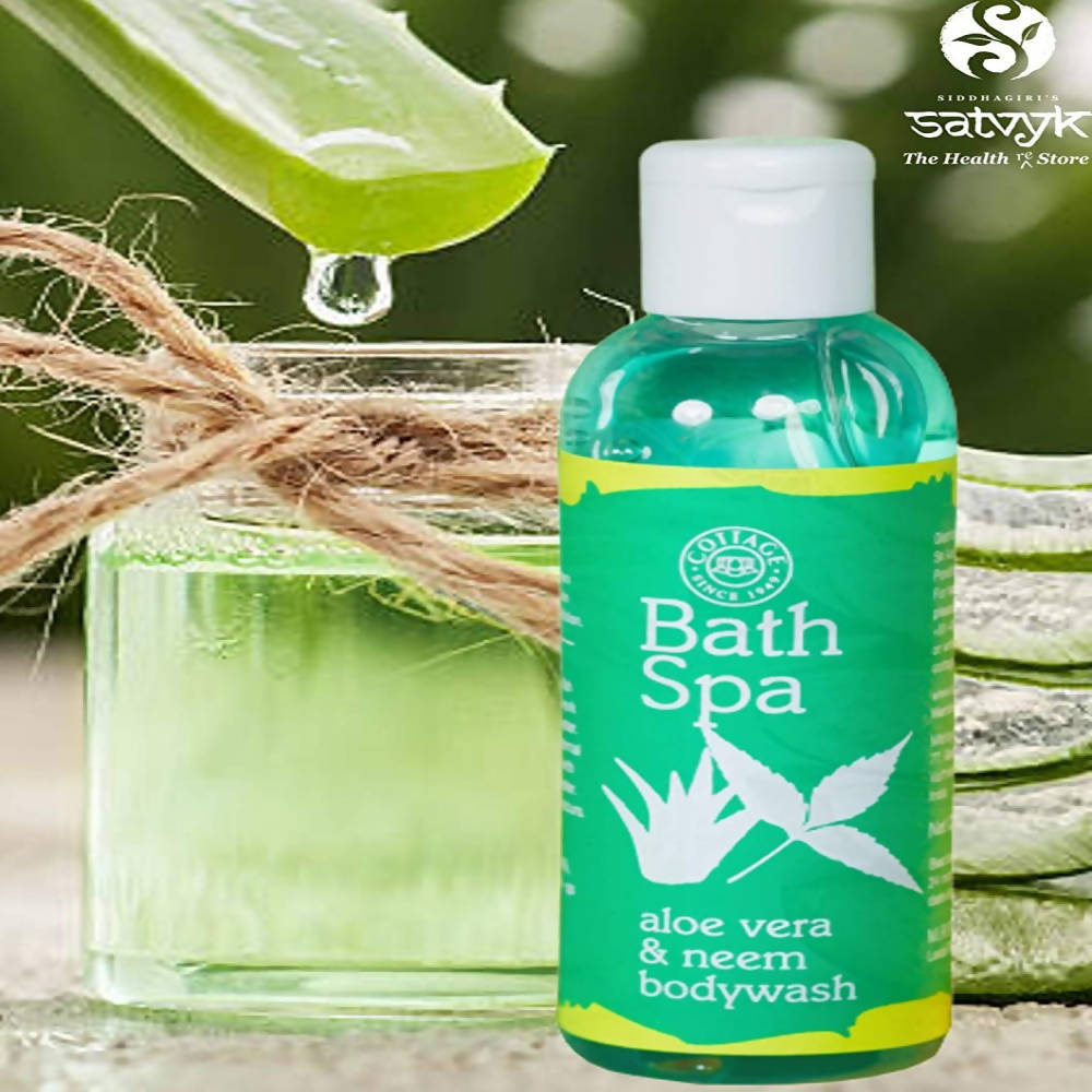 Siddhagiri's Satvyk Bath Spa Aloe Vera & Neem Bodywash | Grocsy