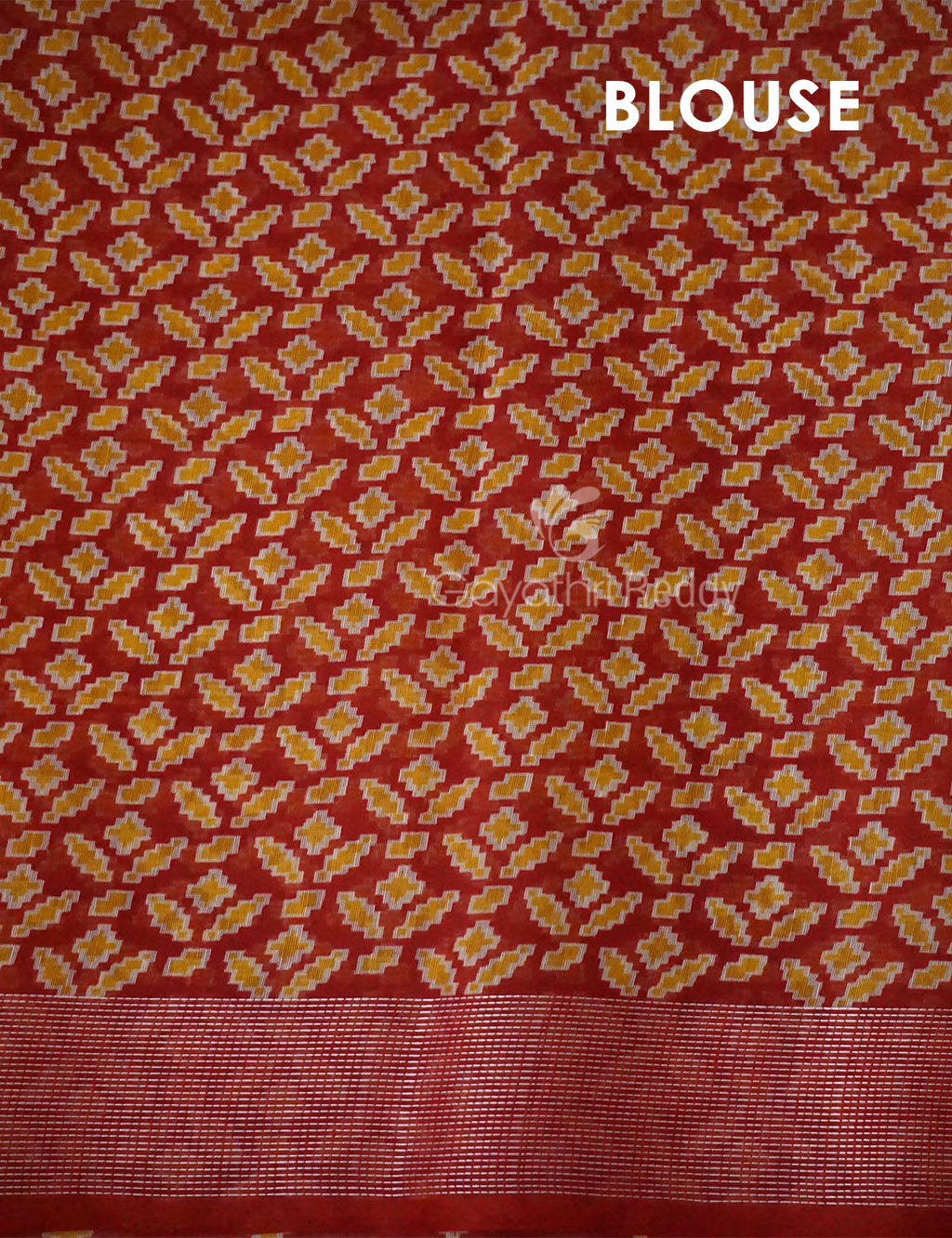 Green Colored Patan Patola Semi Chanderi Saree By Gayathri Reddy Designer Studio | Grocsy