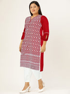 HERE&NOW Embroidered Thread Work Kurta | Grocsy
