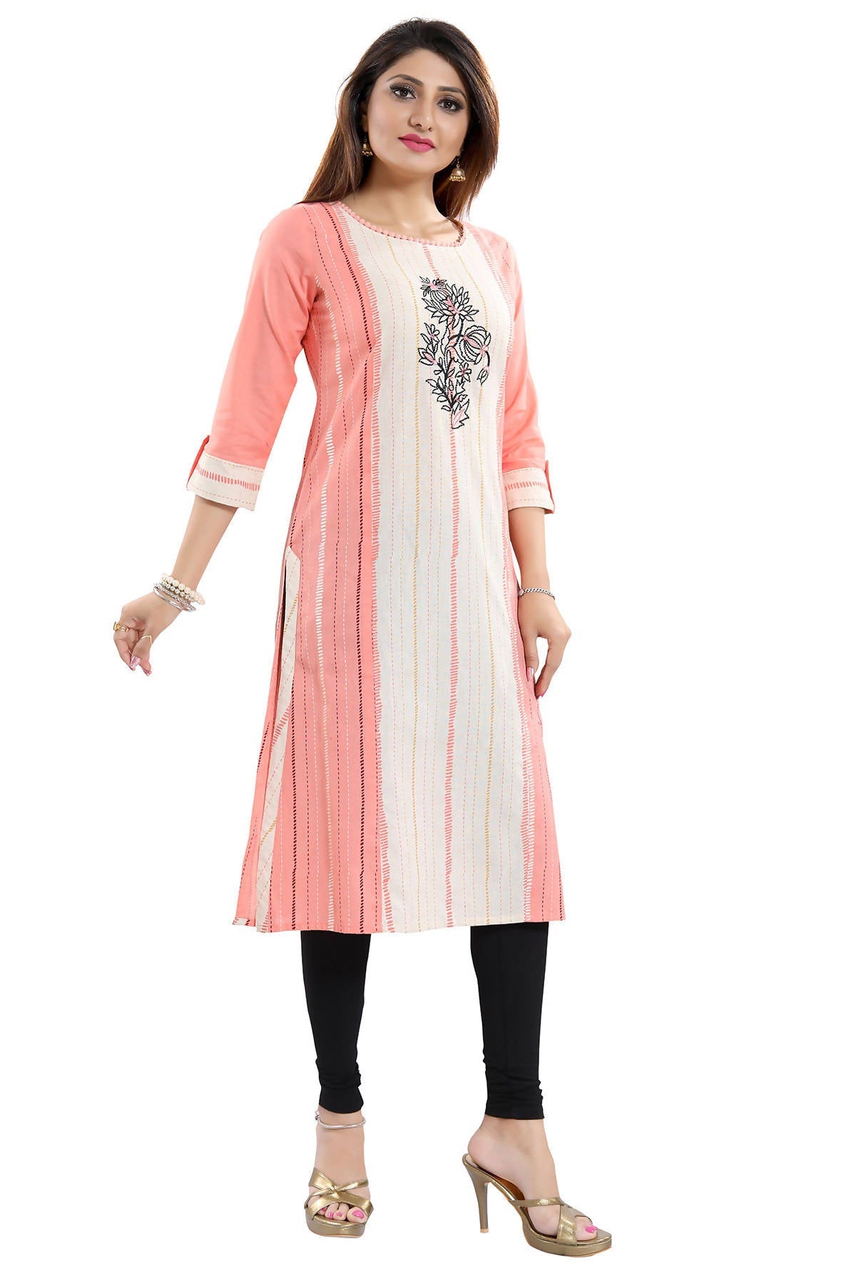 Snehal Creations Tantalising Tomato Cotton Printed Tunic For Everyday Wear | Grocsy