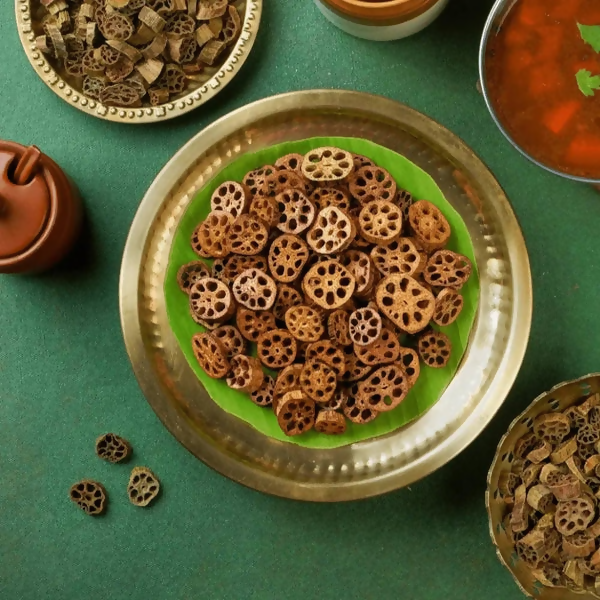 Sweet Karam Coffee Lotus Stem Crisps (Thamarai Thandu Vathal) | Grocsy