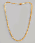 VOJ Gold-Polished Designer V Shaped Chain For Men | Grocsy