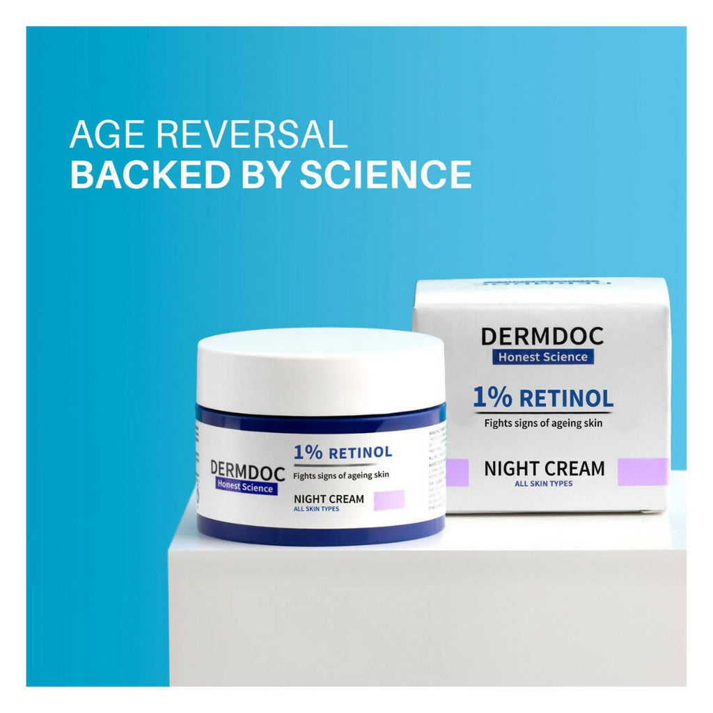 Dermdoc 1% Retinol Night Cream | Grocsy