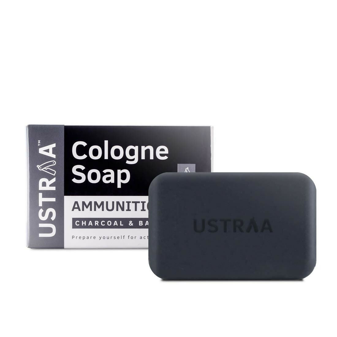 Ustraa Ammunition Cologne Soap with Charcoal & Bay Leaf | Grocsy