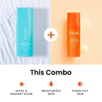 Foxtale Hydrate & Glow Skin Care Kit for Glowing Skin: Cleanser Hydrating Face Wash + Vitamin C Face Serum | Grocsy