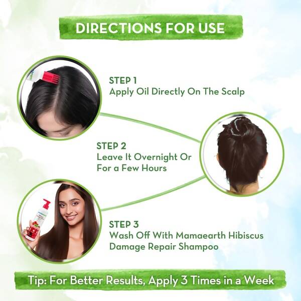 Mamaearth Hibiscus Damage Repair Hair Oil | Grocsy
