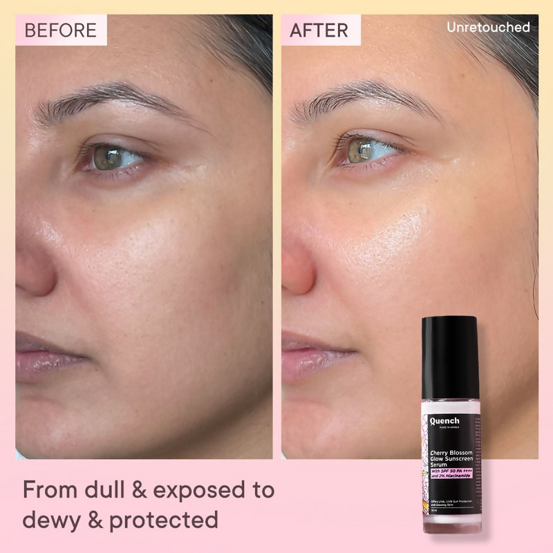 Quench Cherry Blossom Glow Sunscreen Serum | Grocsy