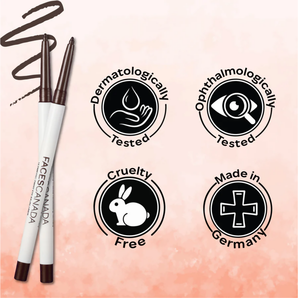 Faces Canada Ultime Pro Twist Eye Kajal Liner - Brown 02 | Grocsy