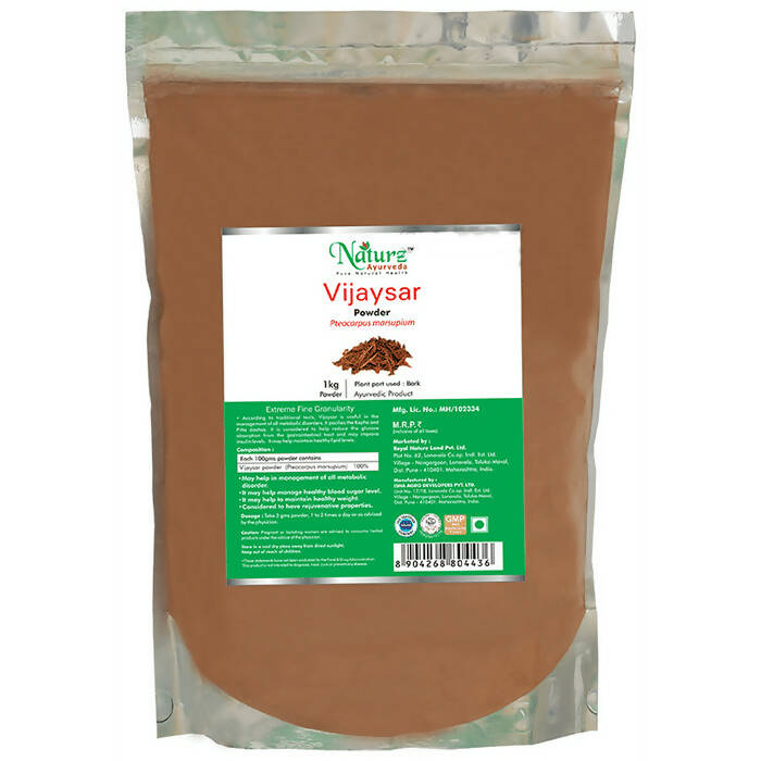 Naturz Ayurveda Vijaysar Powder | Grocsy