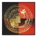 Tehzeeb Creations Golden Embossed Wall Painting | Grocsy