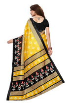 Vamika Kalamkari With Jhalar Khadi Silk Saree In Yellow Color | Grocsy