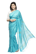 Mominos Fashion Firozi Color Bhagalpuri Saree | Grocsy