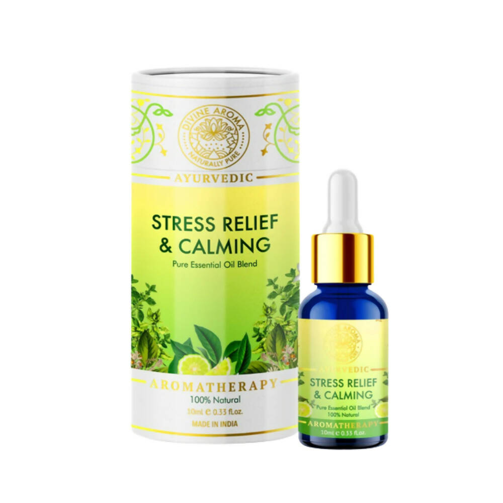Divine Aroma Stress Relief & Calming Blend Essential Oil | Grocsy