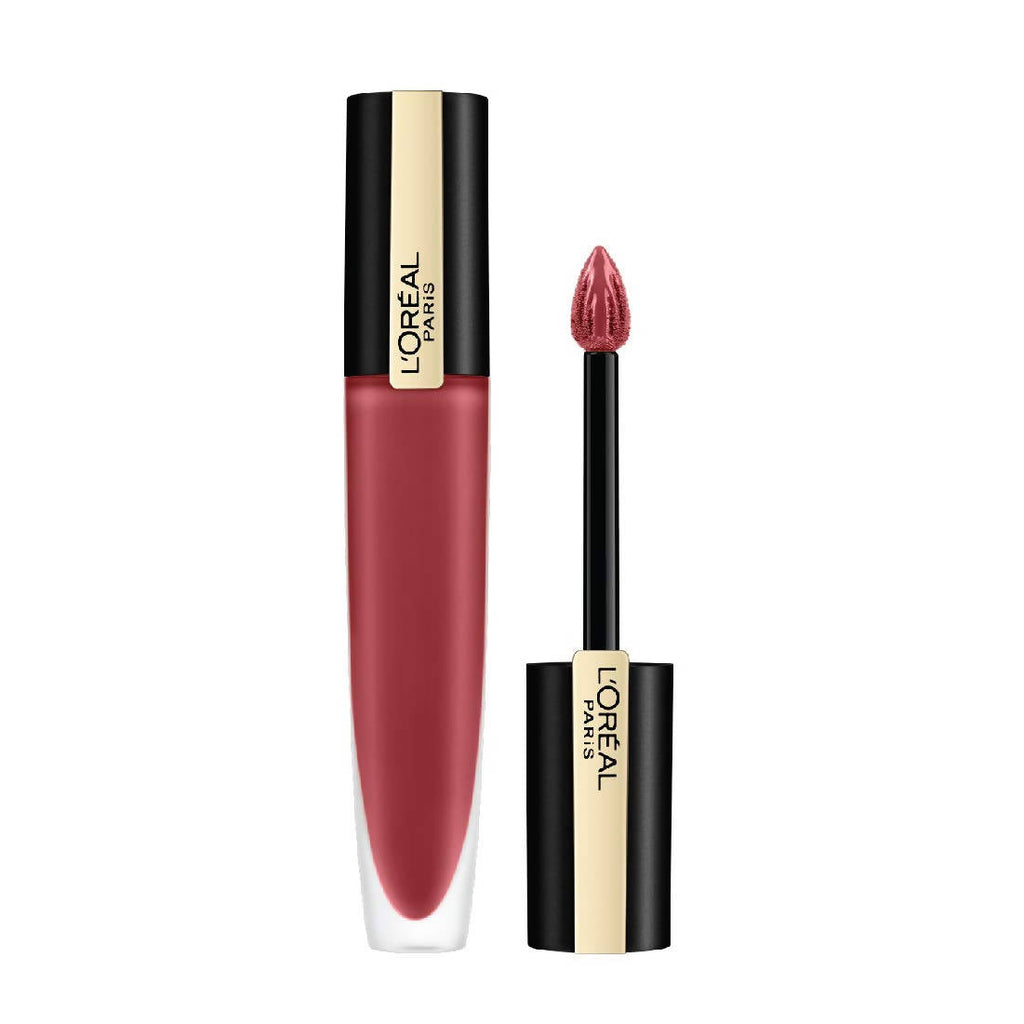 L'Oreal Paris Rouge Signature Matte Liquid Lipstick - 129 I Lead | Grocsy