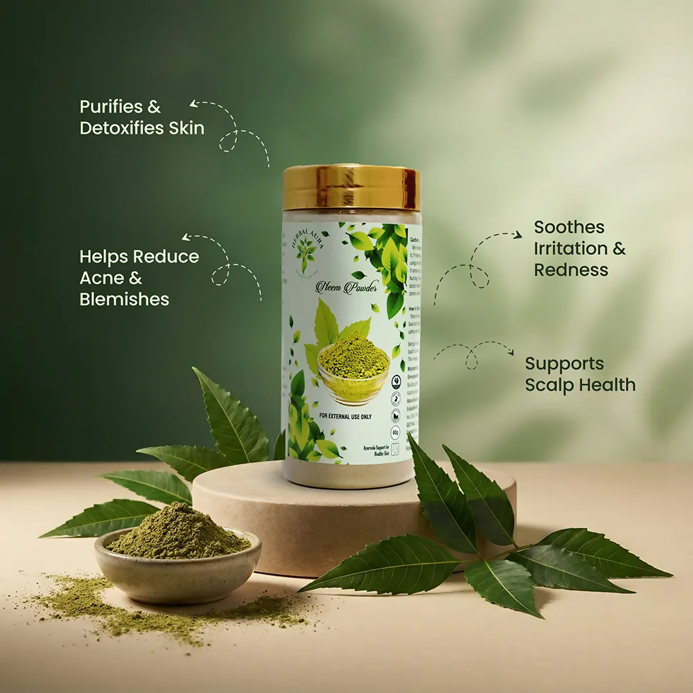 Herbal Aura Neem Powder | Grocsy