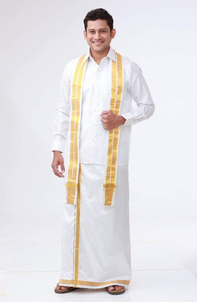 Rajavivaha Silk Angavastram | Grocsy