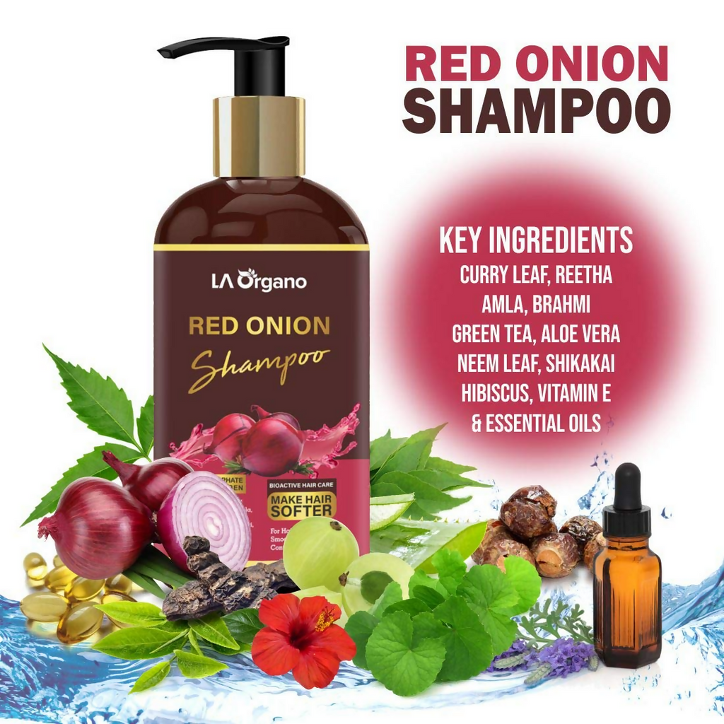 LA Organo Red Onion Hair Shampoo | Grocsy