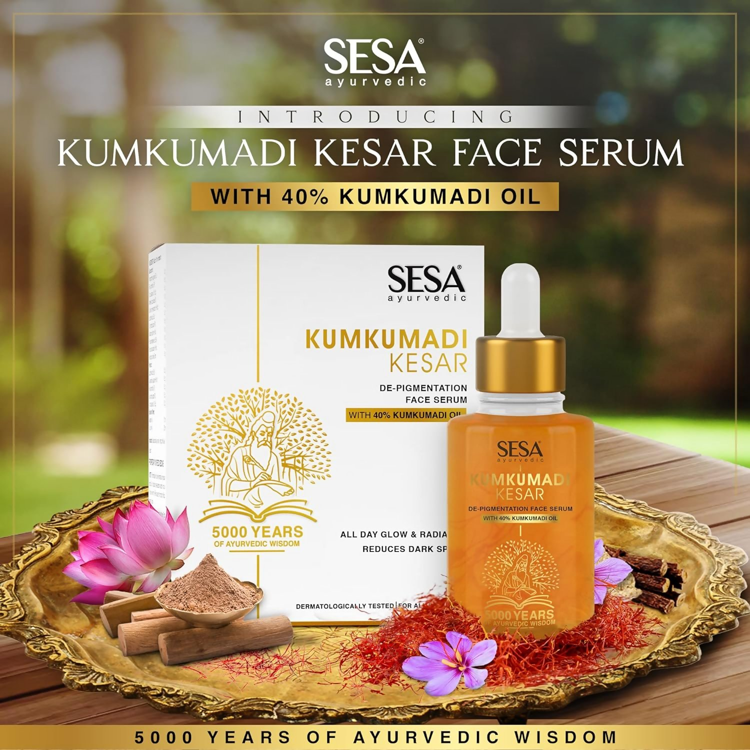 Sesa Ayurvedic Kumkumadi Face Serum | Grocsy