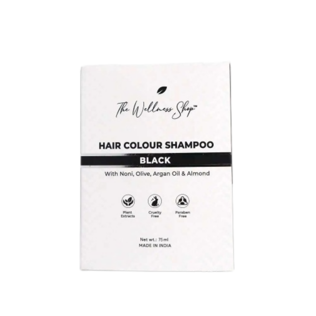 The Wellness Shop Hair Color Shampoo - Black | Grocsy