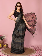 Attractive These Party Wear Ready To Wear Saree - Grey | Grocsy