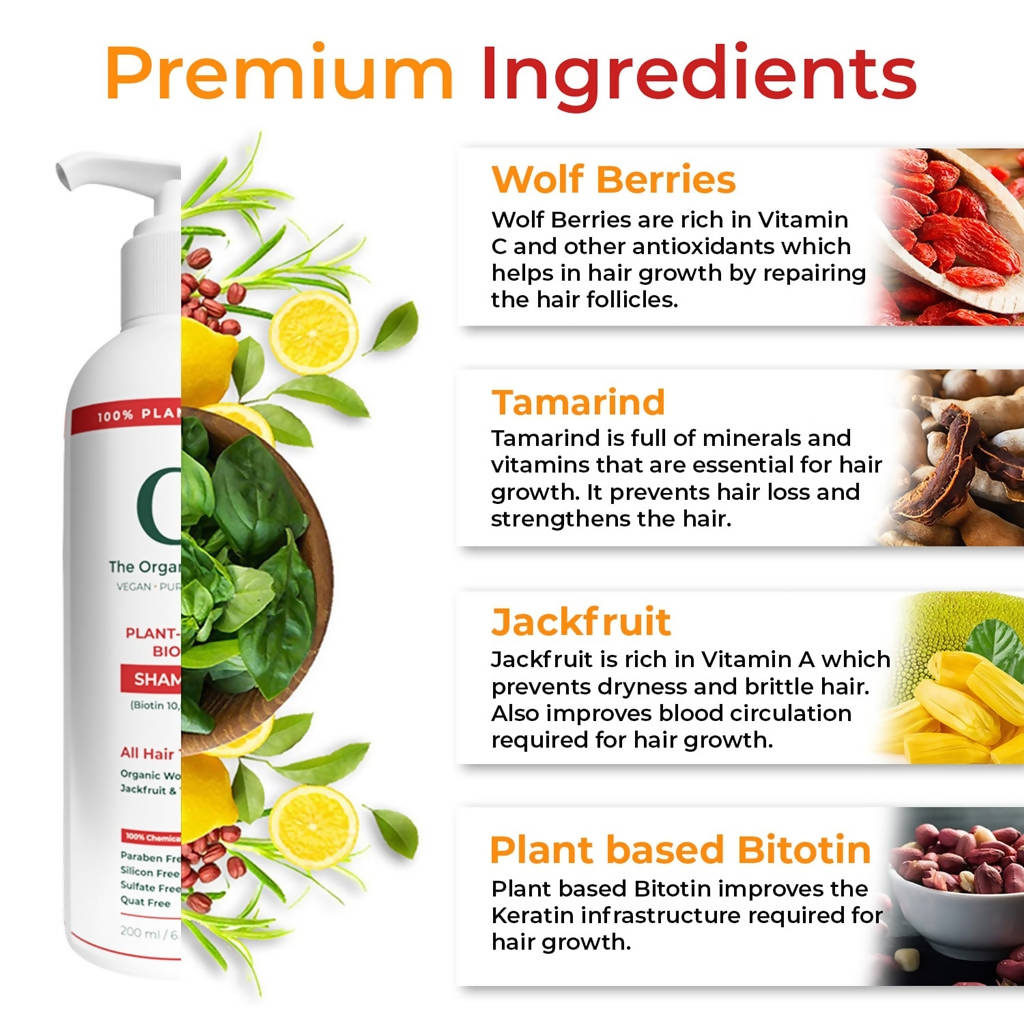 The Organic Forest Plant-Based Biotin Shampoo | Grocsy