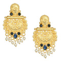 Joban Fashion Women Matte Gold Brass Earrings | Grocsy
