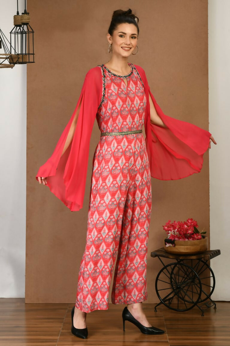 Joban Fashion Red Maslin Tunic | Grocsy