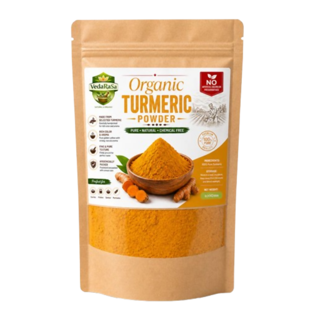 VedaRasa Organic Turmeric Powder Premium Quality | Grocsy