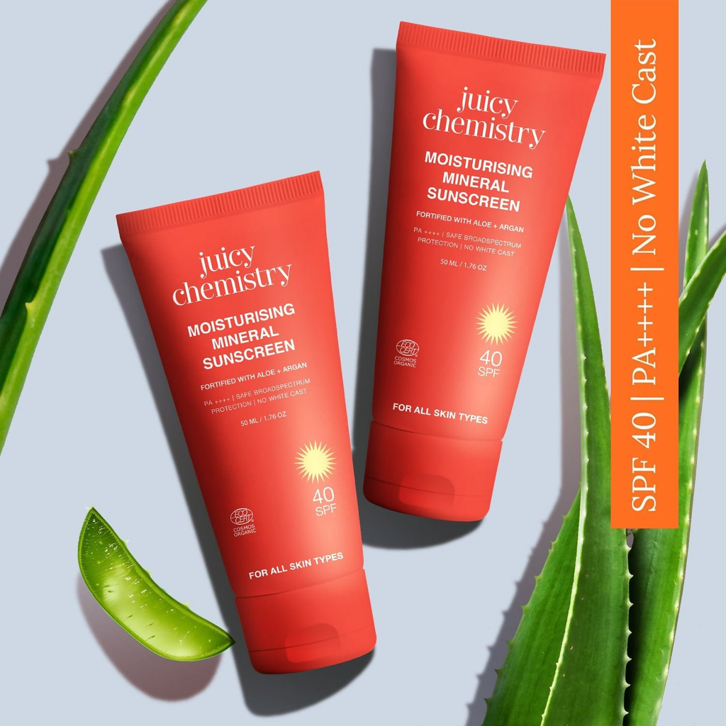 Juicy Chemistry Moisturising Mineral Sunscreen SPF 40 PA++++ | Grocsy