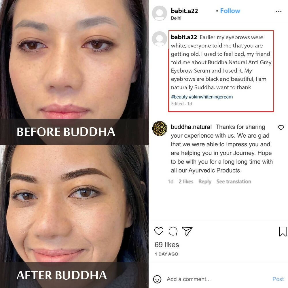Buddha Natural Grey Eyebrow Serum | Grocsy