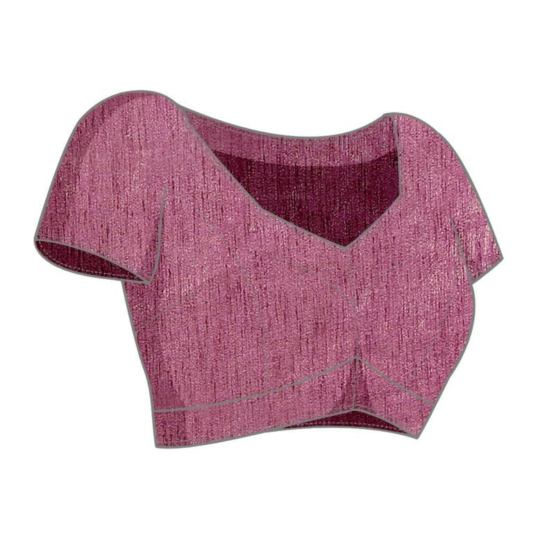 Pink Zari Organza Stone Work All Over Saree - Norita Saumya | Grocsy