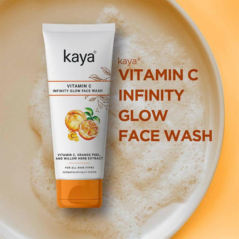 Kaya Skin Awakening Rinse Face Wash with Niacinamide, Vitamin C, A & E for All Skin Types | Grocsy
