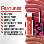Jaquline USA Color Me Matte Liquid Lipstick - Spice Orange | Grocsy